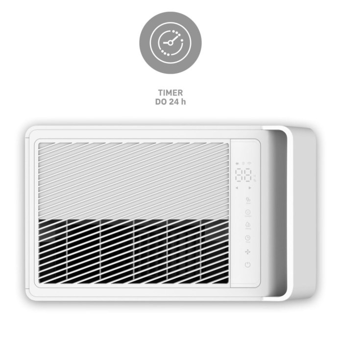 Webber DEC600 – dotykowy panel sterowania i wskaźniki